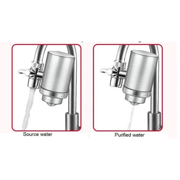 304 Stainless Steel Home Faucet Mounted Water Filter
