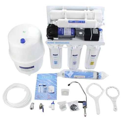 6 Stage Electric Self-Cleaning Alkaline Reverse Osmosis Water Purifier