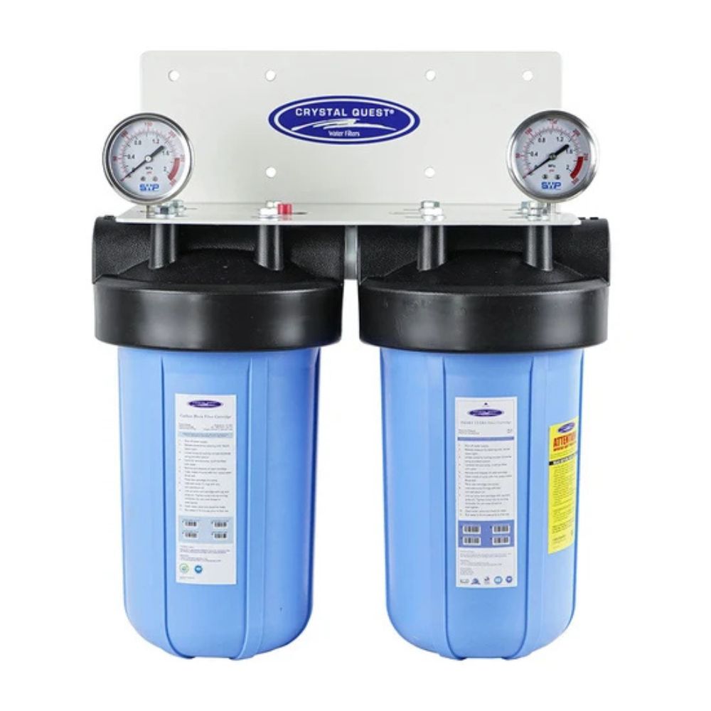 Crystal Quest Compact Whole House Water Filter, Alkalizing (2-4 GPM | 1-2 people)