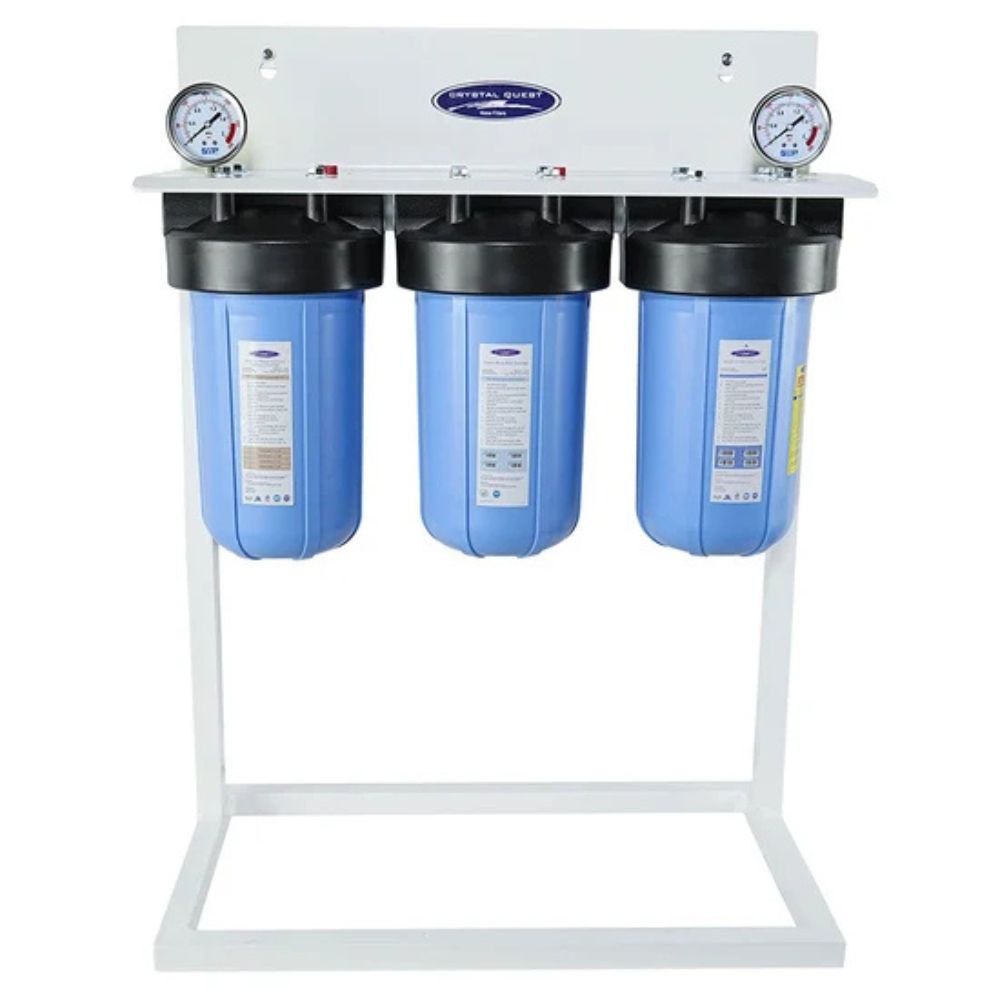 Crystal Quest Compact Whole House Water Filter, Alkalizing (2-4 GPM | 1-2 people)