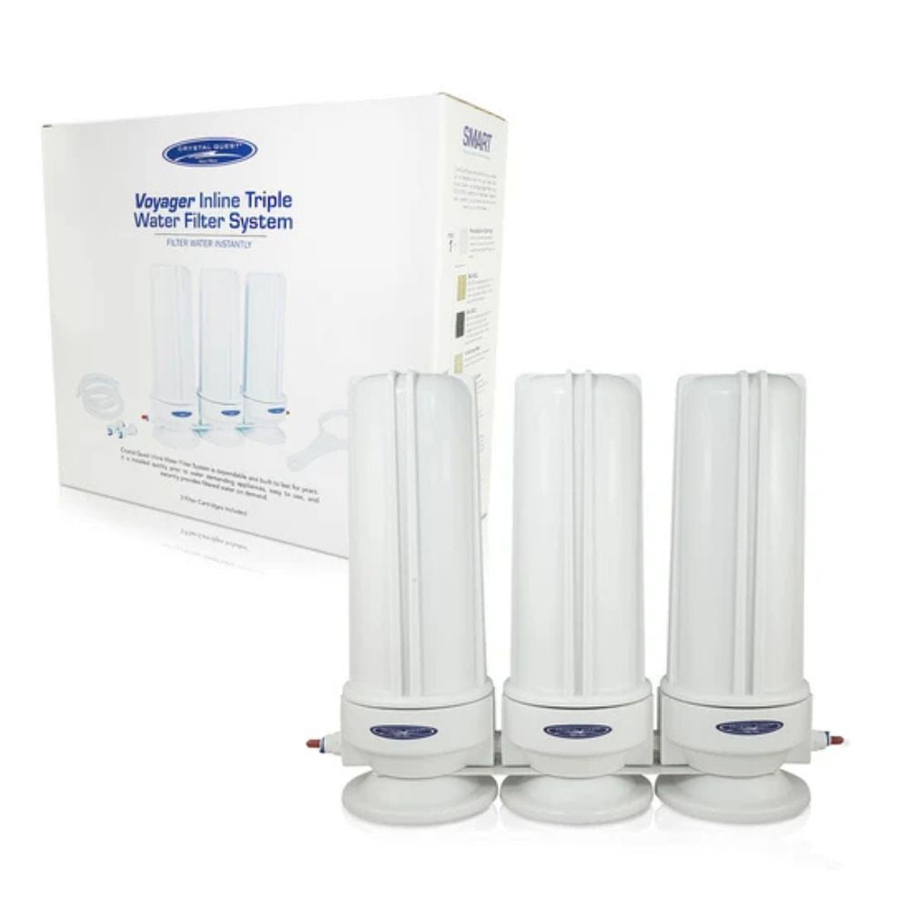 Crystal Quest Voyager Triple Inline Water Filter System
